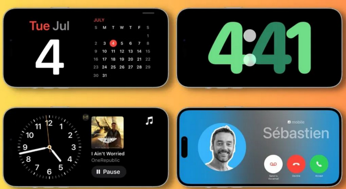 崂山苹果手机维修分享iOS17横屏充电待机显示有什么好处 