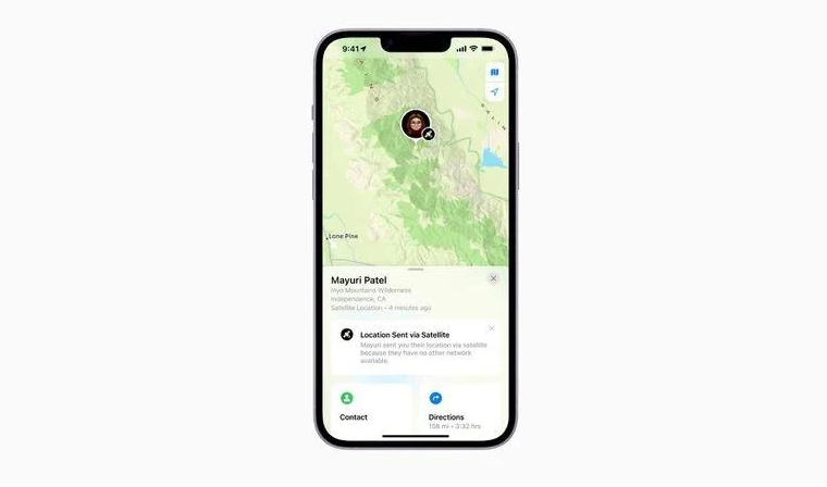 崂山苹果14维修分享iPhone14系列中 FindMy功能通过卫星分享位置方法教程 